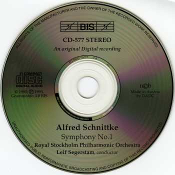 CD Kungliga Filharmonikerna: Symphony No. 1