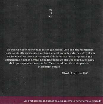 CD Alfredo Zitarrosa: Antologia 1936-1989: 3