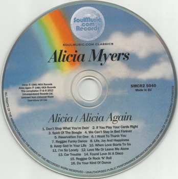 CD Alicia Myers: Alicia / Alicia Again