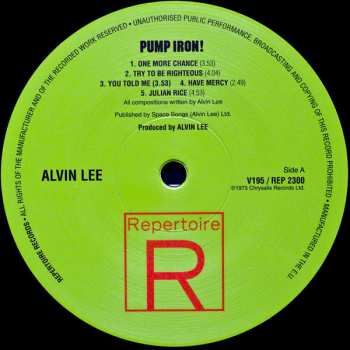 LP Alvin Lee: Pump Iron!