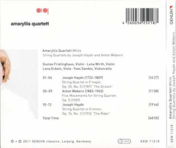 CD Joseph Haydn: White: String Quartets By Joseph Haydn And Anton Webern