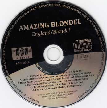 CD Amazing Blondel: England / Blondel