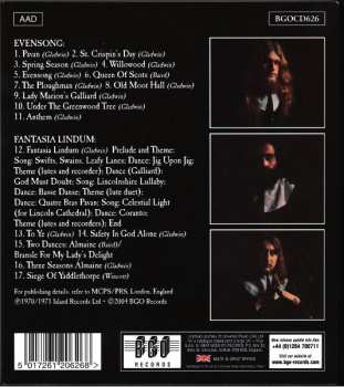 CD Amazing Blondel: Evensong / Fantasia Lindum
