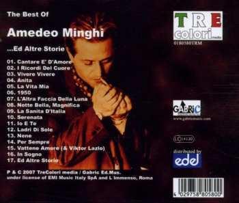 CD Amedeo Minghi: The Best Of Amedeo Minghi ...Ed Altre Storie