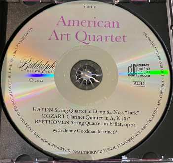 CD Ludwig van Beethoven: String Quartet Op.64 N°5 "Lark" / Clarinet Quintet In A, K. 581 / String Quartet Op.74 "Harp"