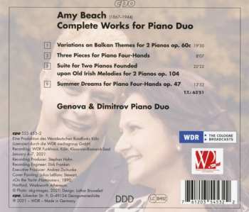 CD Amy Marcy Cheney Beach: Complete Works For Piano Duo