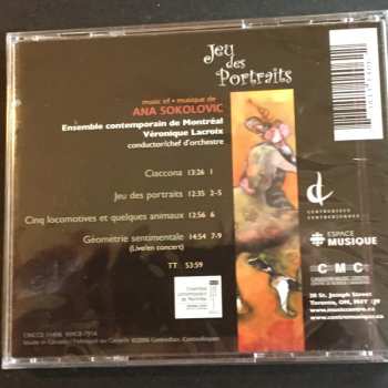CD Ana Sokolovic: Jeu Des Portraits