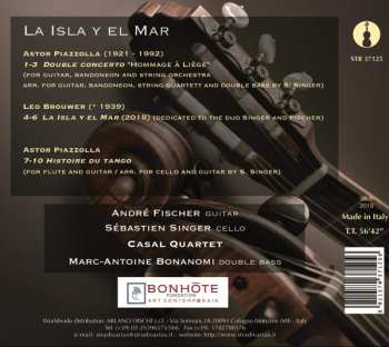 CD Astor Piazzolla: La Isla Y El Mar - Music By Leo Brouwer And Astor Piazzolla