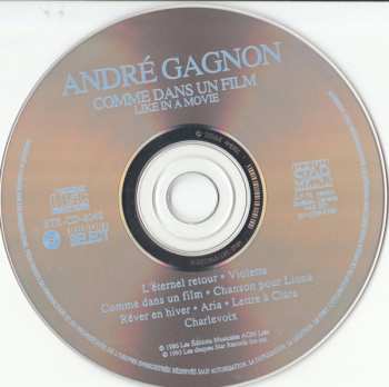 CD André Gagnon: Comme Dans Un Film