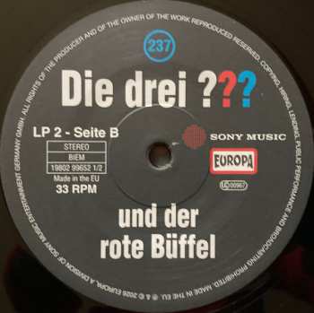 2LP André Marx: Die Drei ??? 237 - Und Der Rote Büffel
