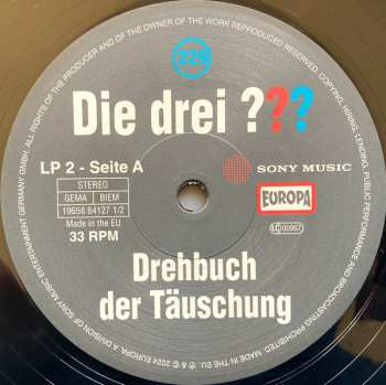 2LP André Minninger: Die Drei ??? 229 - Drehbuch der Täuschung