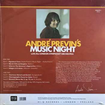 LP The London Symphony Orchestra: Andre Previn's Music Night