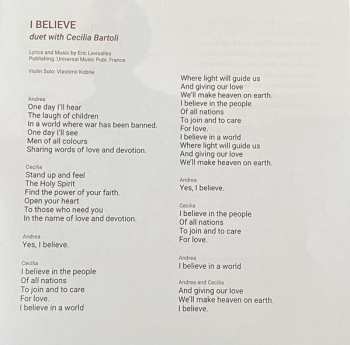 CD Andrea Bocelli: Believe