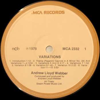 LP Andrew Lloyd Webber: Variations