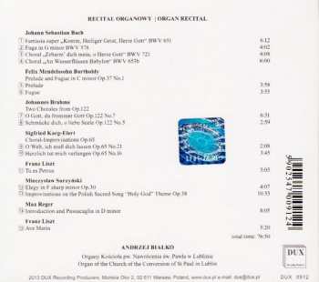 CD Andrzej Białko: Organ Recital