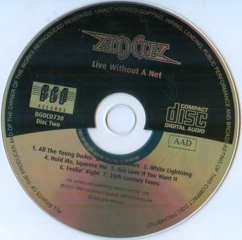 2CD Angel: Live Without a Net