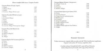 CD Angelo Berardi: Sinfonie A Violino Solo, Opus VII