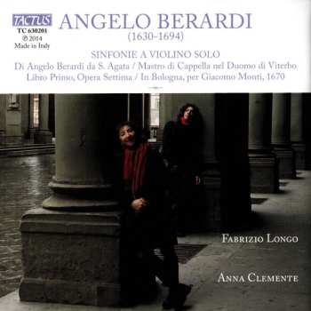 CD Angelo Berardi: Sinfonie A Violino Solo, Opus VII