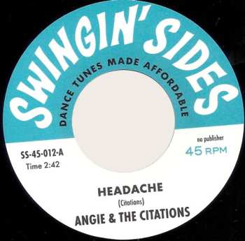 Album Angie & The Citations: Headache / Journey To The Stars