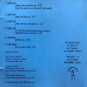 CD Ani DiFranco: More Joy, Less Shame