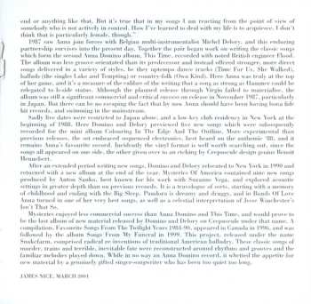 CD Anna Domino: East And West