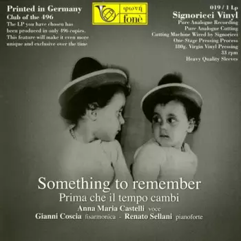 Something To Remember 'Prima Che Il Tempo Cambi'