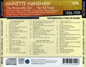 2CD Annette Hanshaw: The Personality Girl