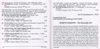 2CD Annette Hanshaw: The Personality Girl