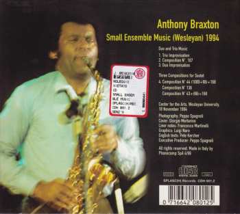 CD Anthony Braxton: Small Ensemble Music (Wesleyan) 1994