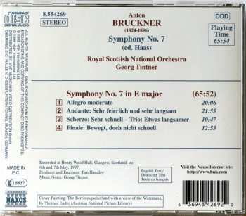 CD Anton Bruckner: Symphony No. 7 (Ed. Haas)