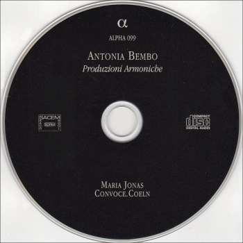 CD Maria Jonas: Produzioni Armoniche