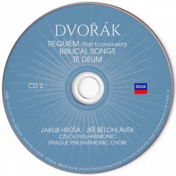 2CD Antonín Dvořák: Requiem, Biblical Songs, Te Deum