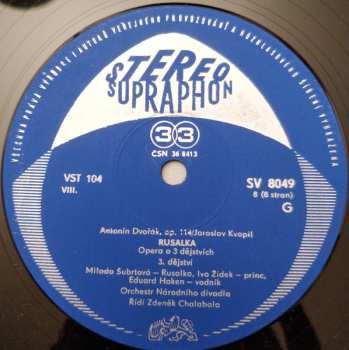 4LP Antonín Dvořák: Antonín Dvořák – Rusalka, Op. 114