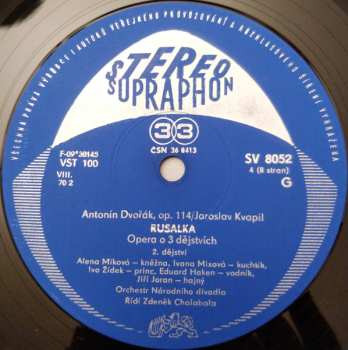 4LP Antonín Dvořák: Antonín Dvořák – Rusalka, Op. 114