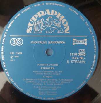 3LP/Box Set Antonín Dvořák: Rusalka