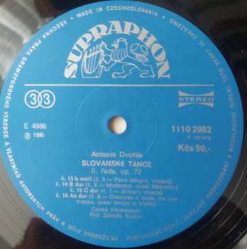 2LP Antonín Dvořák: Slovanské Tance = Slavonic Dances = Slawische Tänze = Danses Slaves