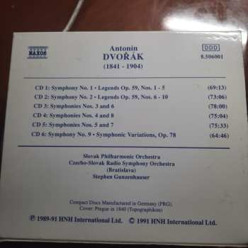 6CD/Box Set Antonín Dvořák: Symphonies Nos. 1 - 9 / Legends Op. 59, Nos. 1 - 10 / Symphonic Variations, Op. 78