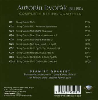 10CD/Box Set Antonín Dvořák: Complete String Quartets