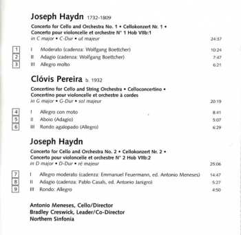 CD Joseph Haydn: Haydn Cello Concertos / Pereira Concertino for Cello