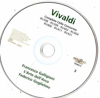 4CD/Box Set Antonio Vivaldi: Complete Cello Concertos