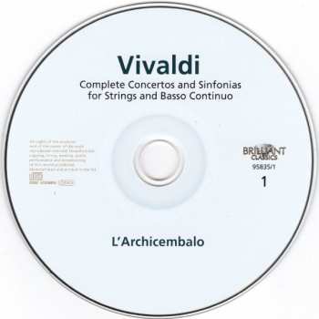 4CD/Box Set Antonio Vivaldi: Complete Concertos And Sinfonias For Strings And Basso Continuo