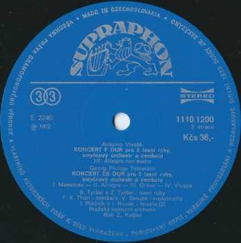 LP Joseph Haydn: Koncerty Pro Dva Lesní Rohy (80 1)