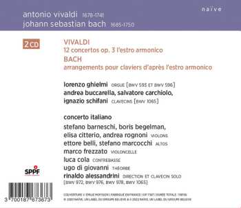 2CD Johann Sebastian Bach: Vivaldi: 12 Concertos, Op. 3 “L’estro Armonico” / Bach: Keyboards Arrangements