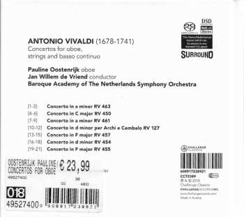 SACD Antonio Vivaldi: Concertos For Oboe, Strings And Basso Continuo
