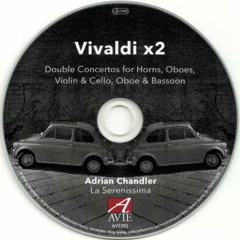 CD Antonio Vivaldi: Vivaldi x2 (Double Concertos For Horns, Oboes, Violin & Cello, Oboe & Bassoon)