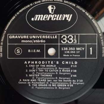 LP Aphrodite's Child: End Of The World