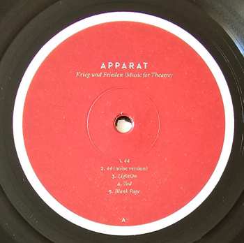 LP Apparat: Krieg Und Frieden (Music For Theatre)