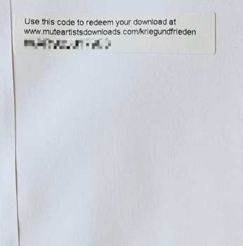 LP Apparat: Krieg Und Frieden (Music For Theatre)