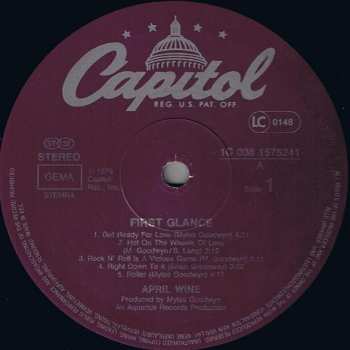 LP April Wine: First Glance