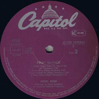 LP April Wine: First Glance